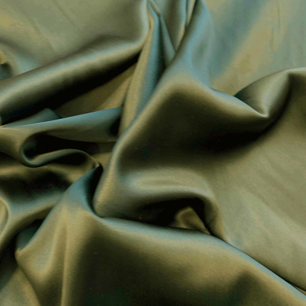 Satin silk, stretch SD08 - olive green