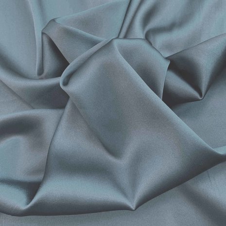 Satijnzijde, stretch SD09 - jeans blauw