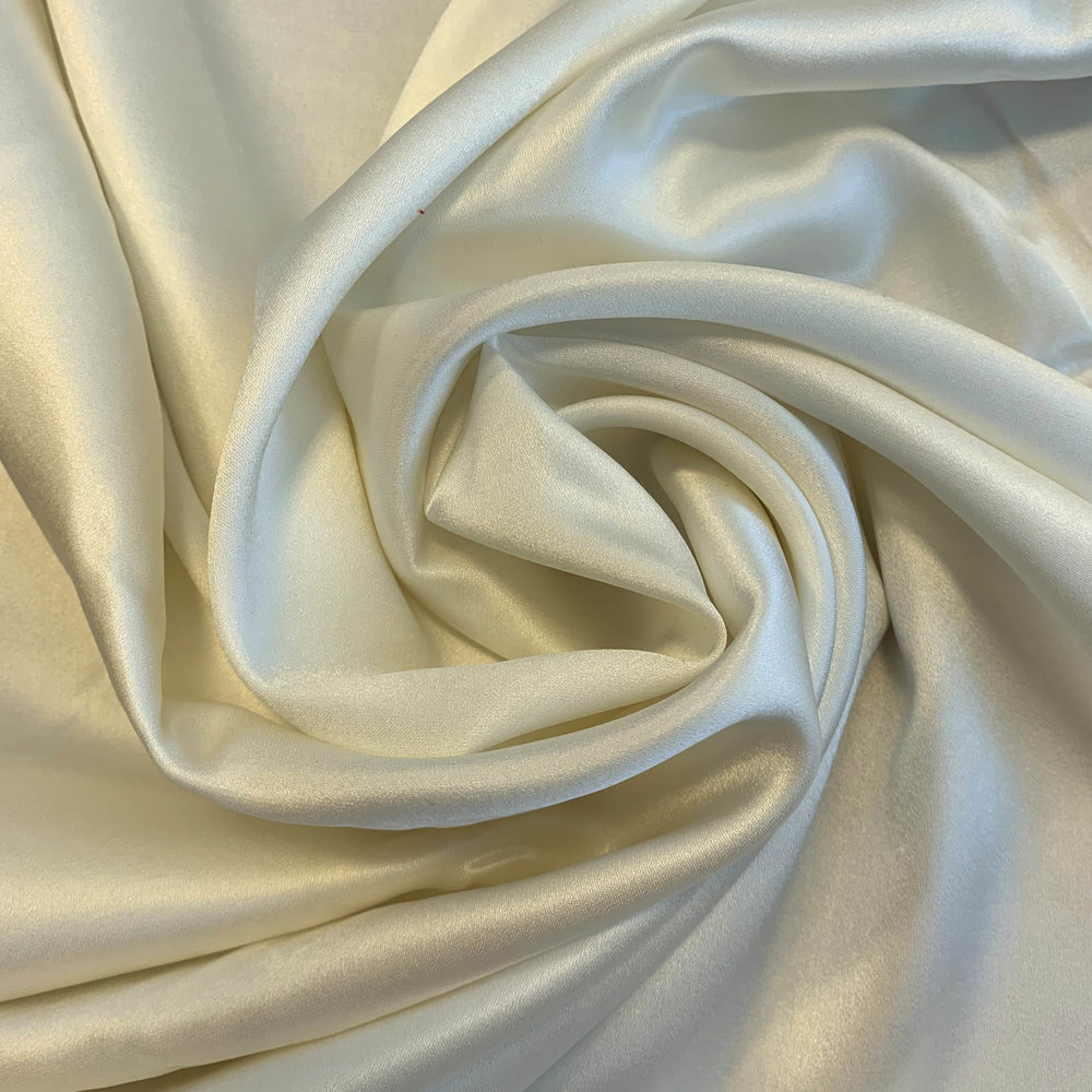 Satin silk, stretch SD13 - cream
