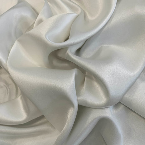 Satin de soie extensible SD14 - blanc chaud