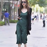 Satin de soie extensible SD06 - vert foncé