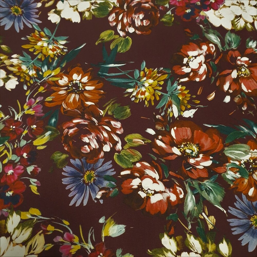 Satin de coton jet d'encre 3488 Satin de coton jet d'encre 3488