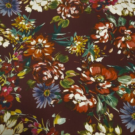 Satin de coton jet d'encre 3488 Satin de coton jet d'encre 3488