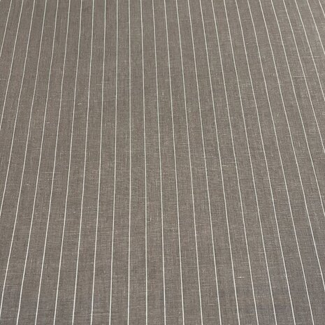 Lin Rayé marron/blanc 3559