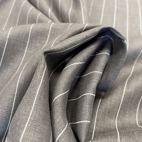 Linen Striped brown/white 3559
