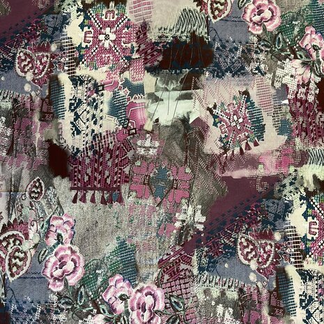 Viscose Satijn Inkjet 3572