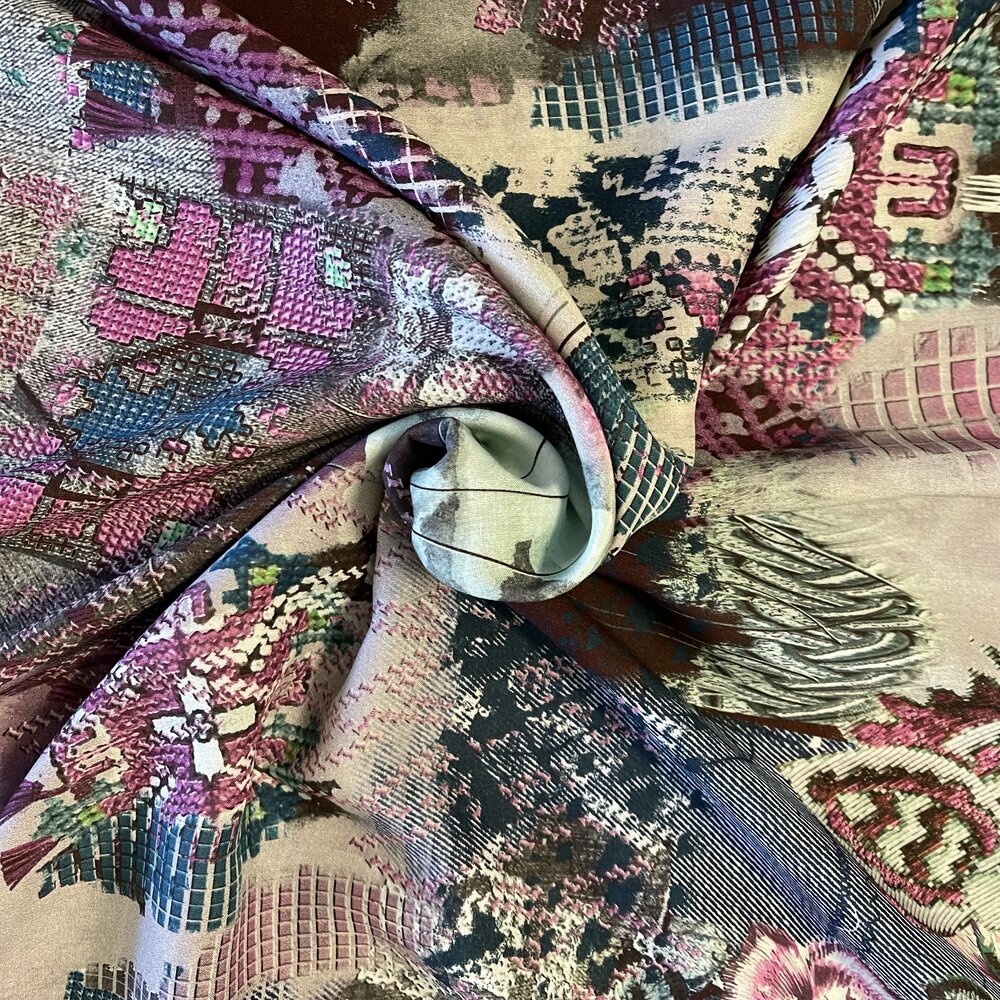 Viscose Satin Inkjet 3572 Viscose Satin Inkjet 3572