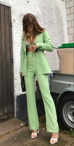 Gabardine Terlenka Stretch T18- vert pistache