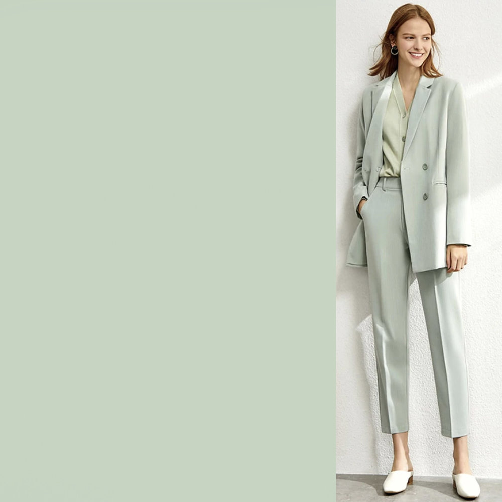 Coton satiné Comfort Stretch SK18 - vert menthe doux