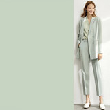 Satin Baumwolle Comfort Stretch SK18 - weiches Minzgrün Satin Baumwolle Comfort Stretch SK18 - weiches Minzgrün