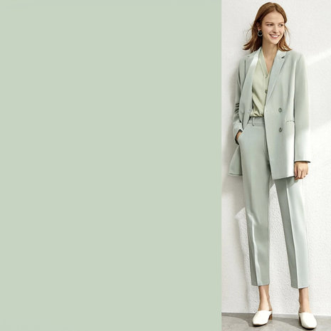 Satin cotton Comfort Stretch SK18 - soft mint green Satin cotton Comfort Stretch SK18 - soft mint green