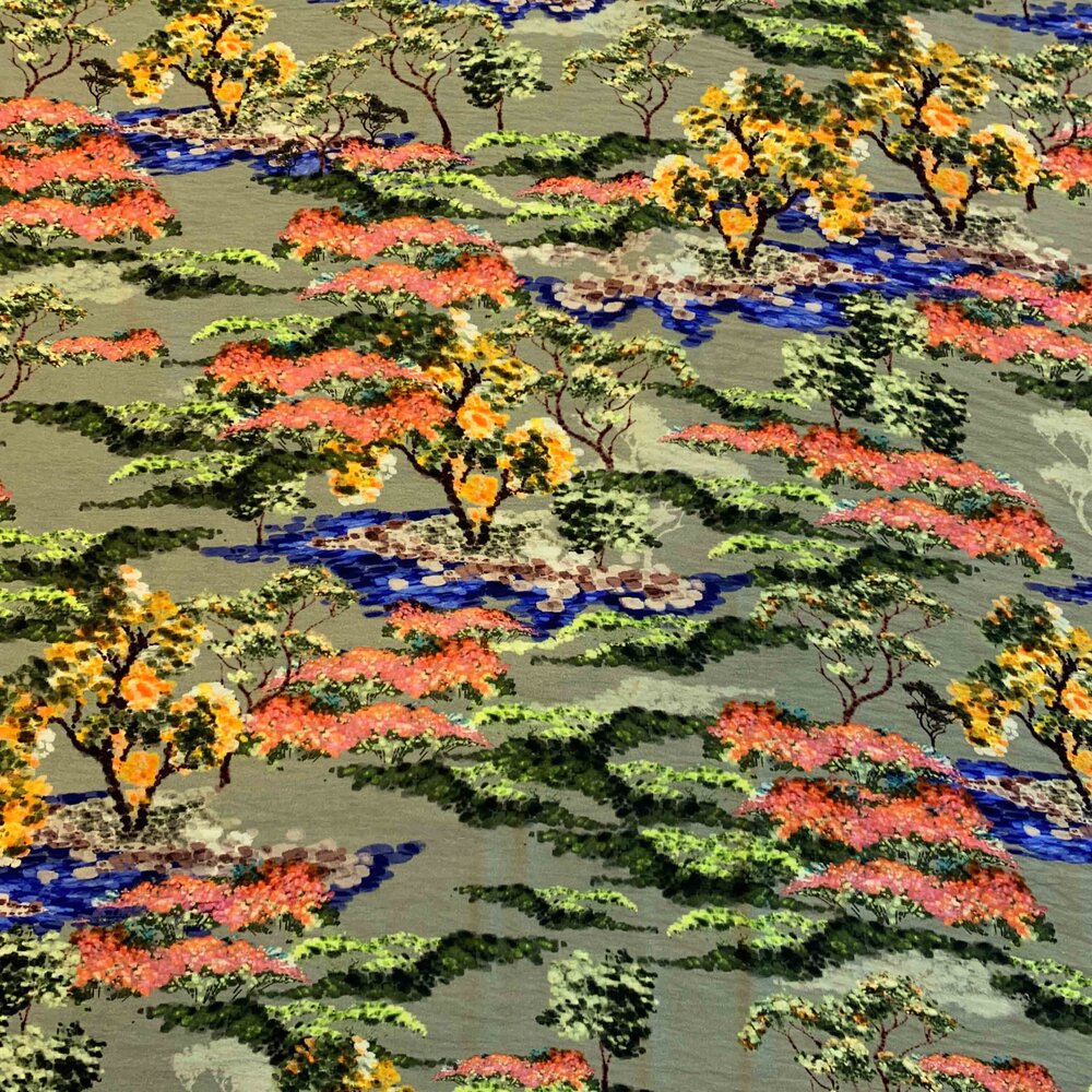 Viskose Musselin Inkjet 3659