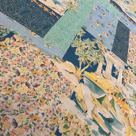 Linen Look Viscose Inkjet 3706