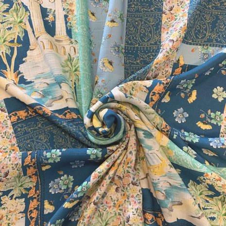 Jet d'encre viscose aspect lin 3706 Jet d'encre viscose aspect lin 3706