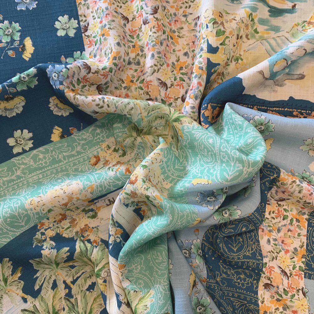 Linen Look Viscose Inkjet 3706