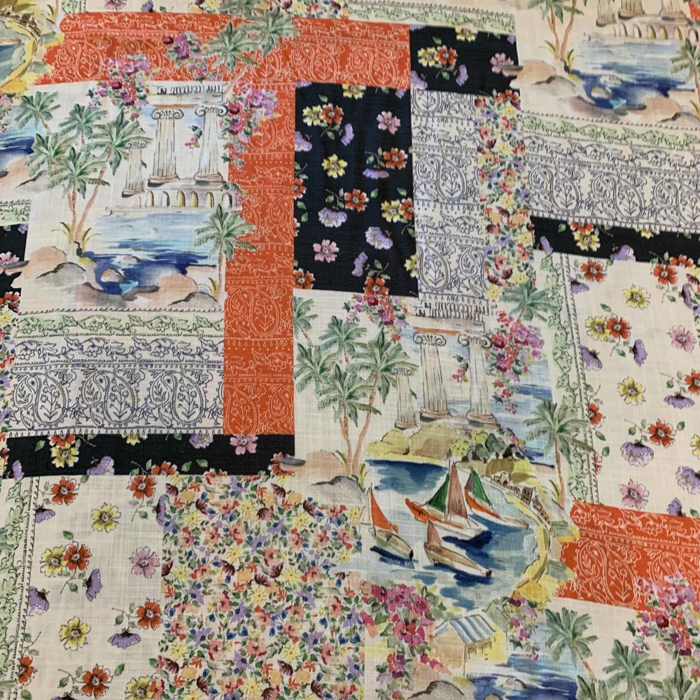 Linen Look Viscose Inkjet 3710 Linen Look Viscose Inkjet 3710
