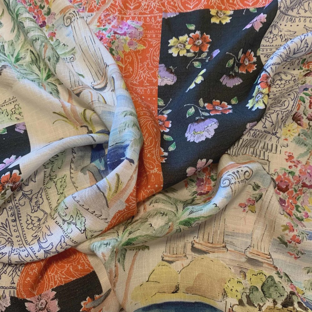 Linen Look Viscose Inkjet 3710 Linen Look Viscose Inkjet 3710