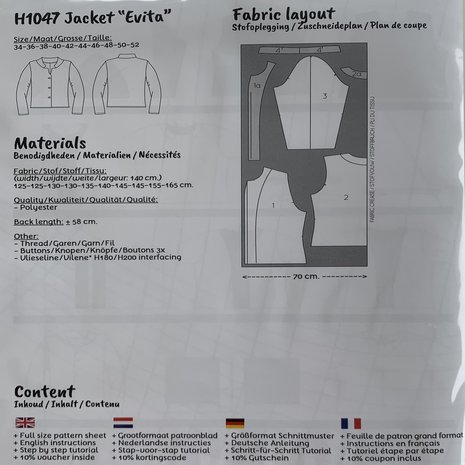 Jacket Evita H1047 Jacket Evita H1047
