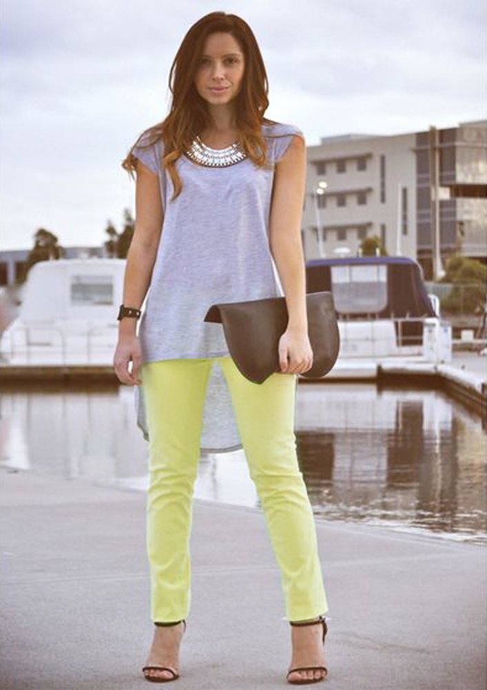 Bengaline Stretch 3785 - geel groen