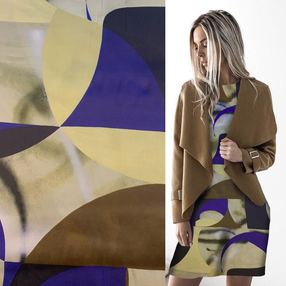 Jet d'encre stretch soie 3832 Jet d'encre stretch soie 3832