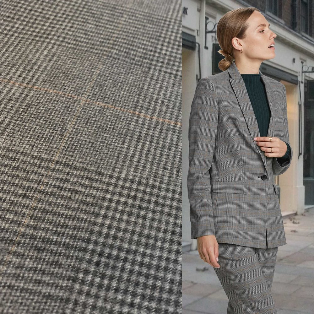 Flanelle Carreaux Prince de Galles 3834