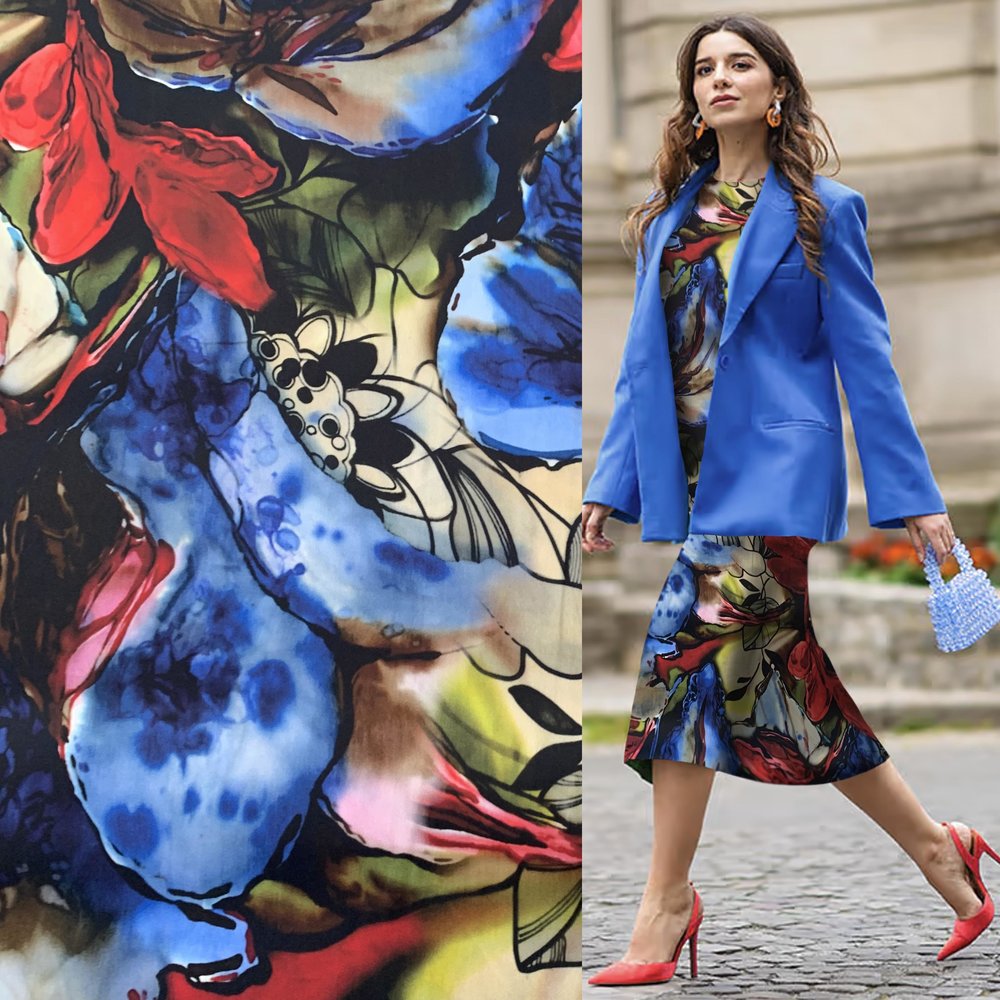 Zijde stretch inkjet 3836