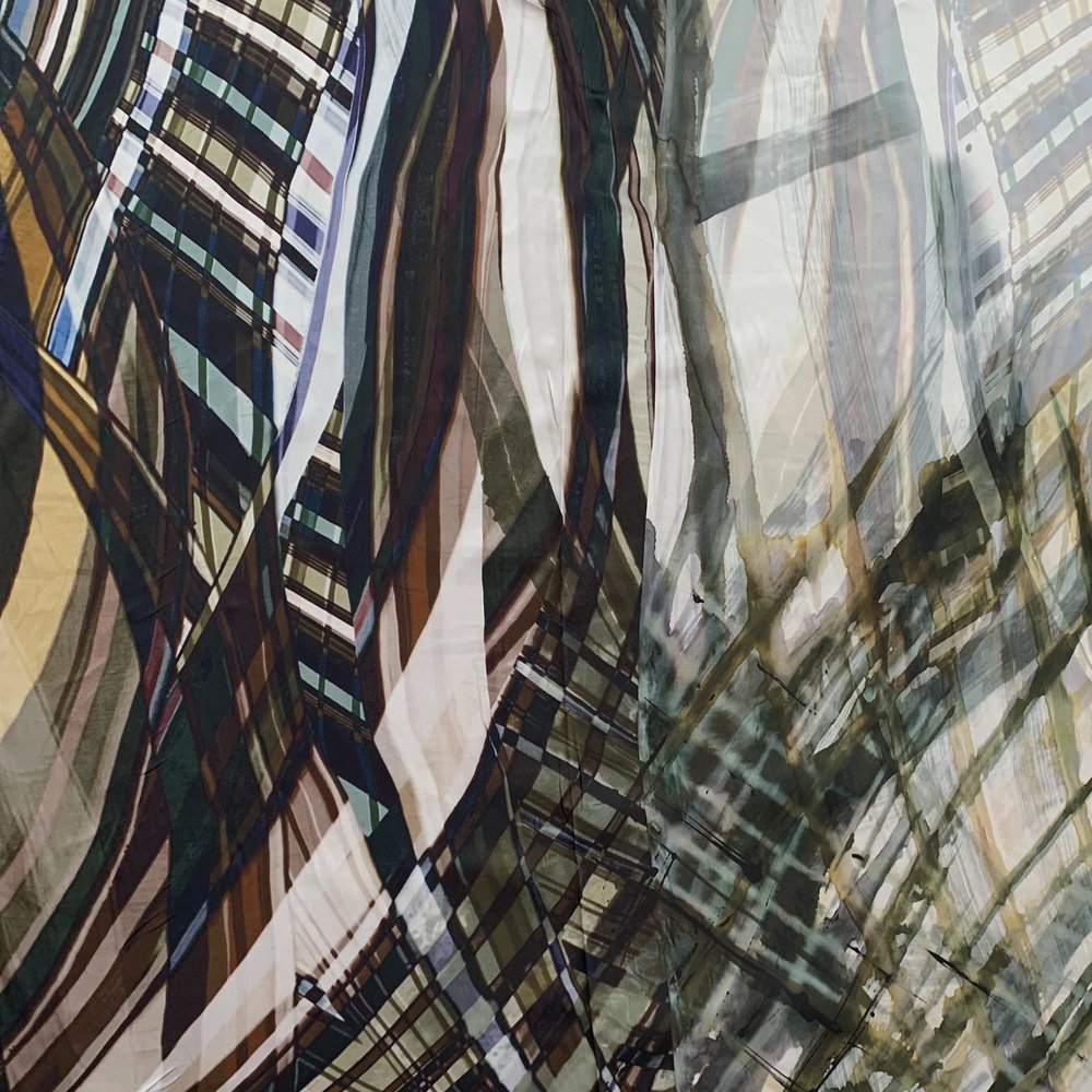 Jet d'encre en soie extensible 3837