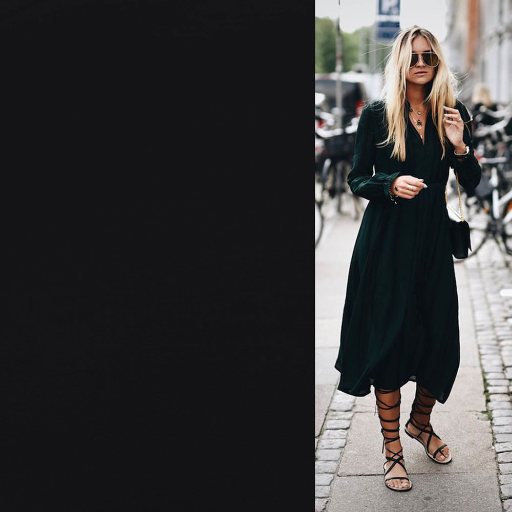 Heavy Bambus Jersey Uni BH01 - schwarz