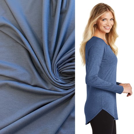 Premium Viscose Jersey PV22 - denim blue Premium Viscose Jersey PV22 - denim blue