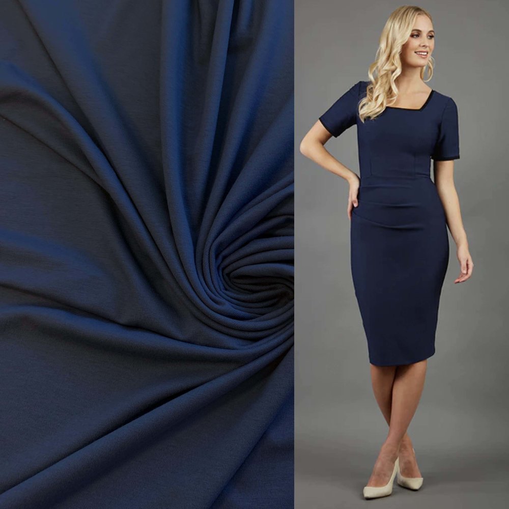 Premium Viscose Jersey PV26 - dark blue