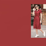 Travel Stretch Jersey HT10 - dunkelrot