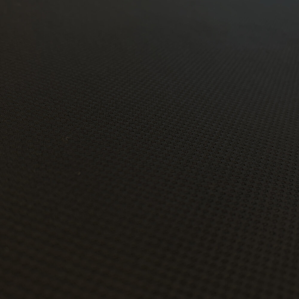 Baumwollstretch mit Waffelstruktur 3871 - schwarz