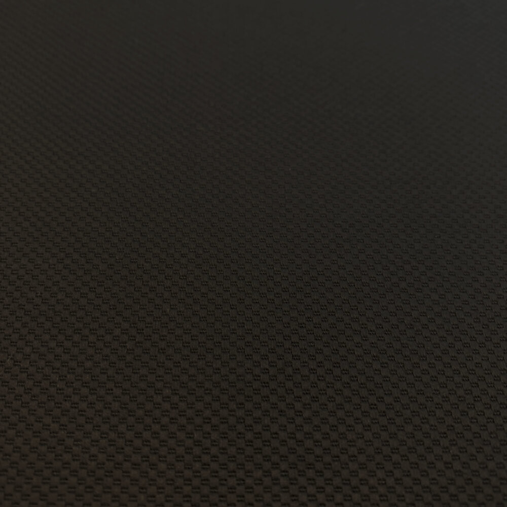 Coton stretch structure gaufrée 3871 - noir