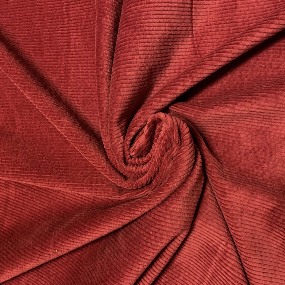 Cotton Corduroy Stretch AB01 - Red Cotton Corduroy Stretch AB01 - Red