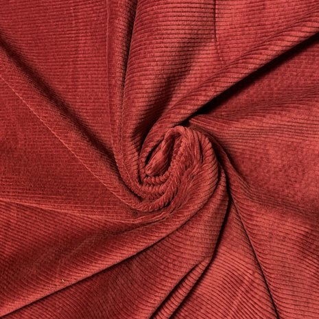 Katoen Corduroy Stretch AB01 - Rood Katoen Corduroy Stretch AB01 - Rood
