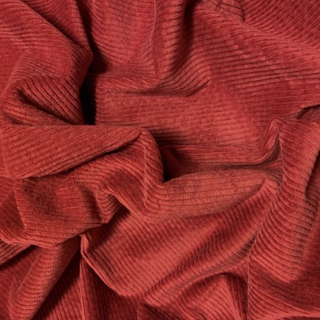 Coton Velours Côtelé Stretch AB01 - Rouge Coton Velours Côtelé Stretch AB01 - Rouge