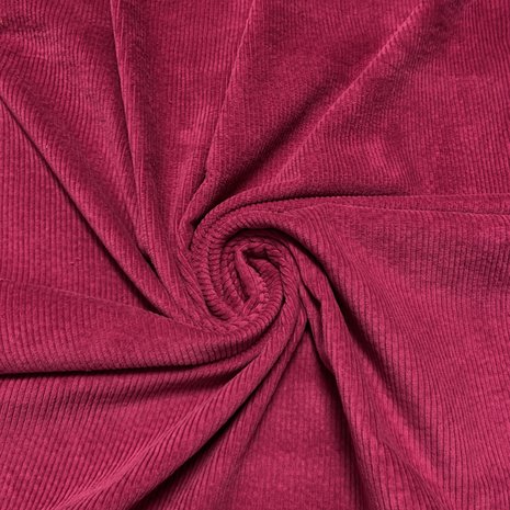 Coton Velours Côtelé Stretch AB04 - Fuchsia Foncé Coton Velours Côtelé Stretch AB04 - Fuchsia Foncé