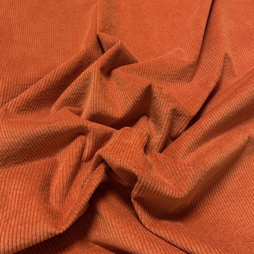 Cotton Corduroy Stretch AB06 - burned orange Cotton Corduroy Stretch AB06 - burned orange