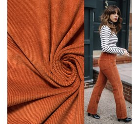 Cotton Corduroy Stretch AB06 - burned orange !!NEW!!