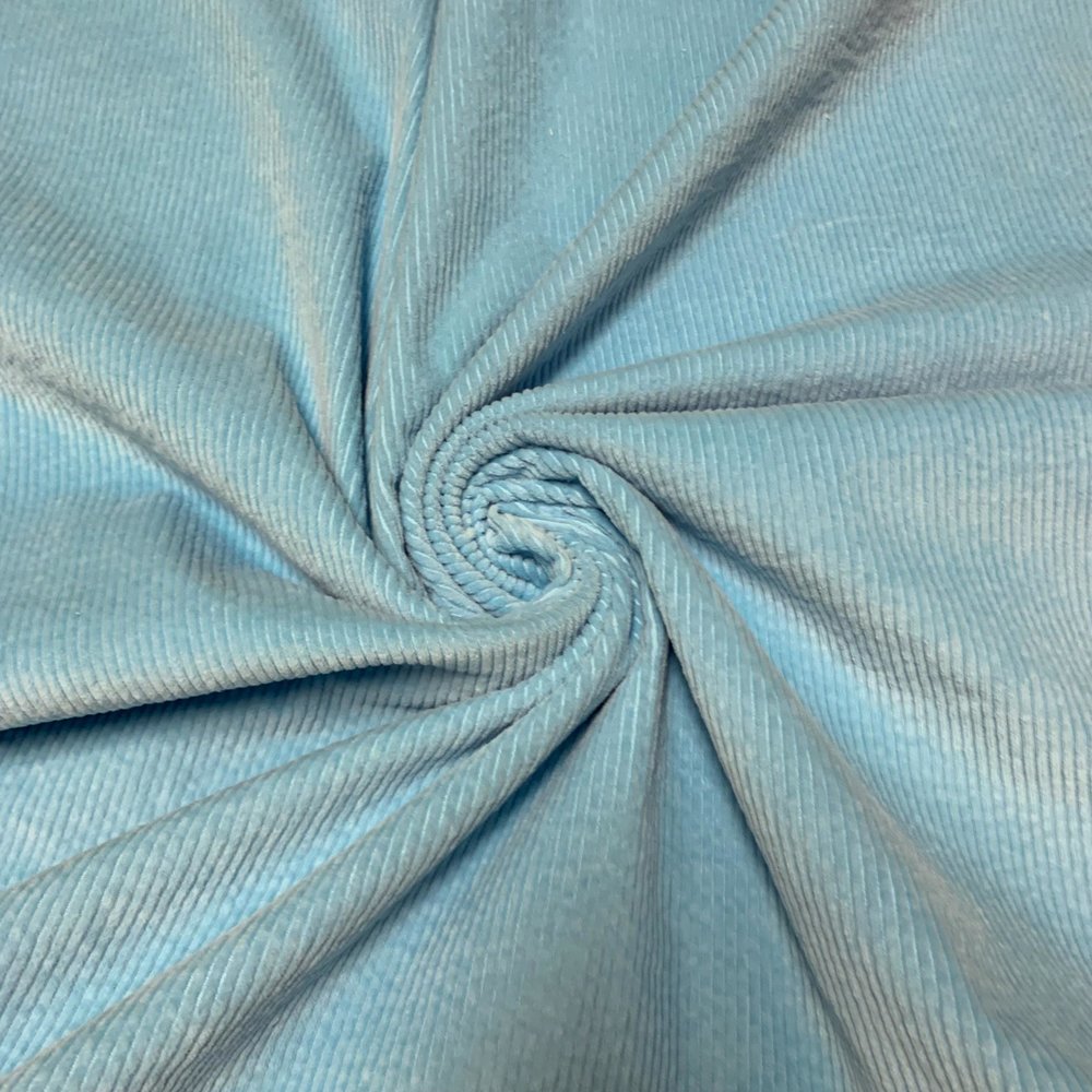 Katoen Corduroy Stretch AB08 - licht - turquoise