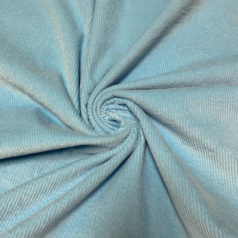 Katoen Corduroy Stretch AB08 - licht - turquoise