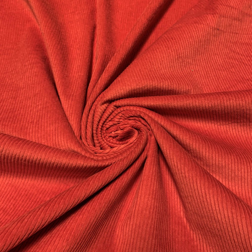 Katoen Corduroy Stretch AB09 - Fel Rood