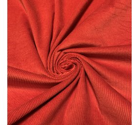 Coton Velours Côtelé Stretch AB09 - Rouge Vif Coton Velours Côtelé Stretch AB09 - Rouge Vif