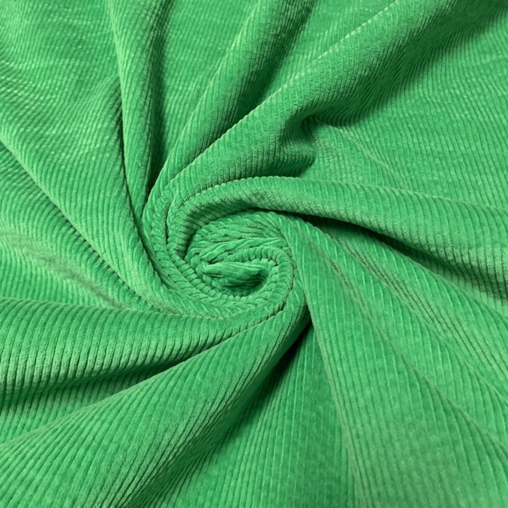 Coton Velours Côtelé Stretch AB10 - Vert Émeraude
