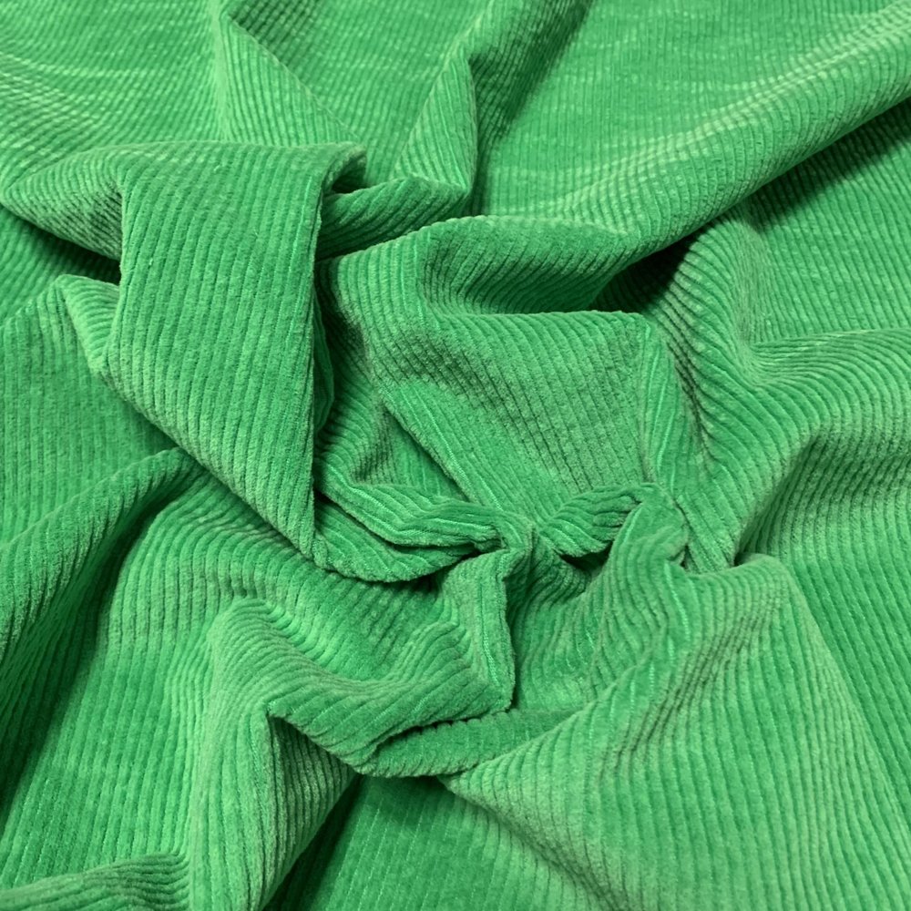 Coton Velours Côtelé Stretch AB10 - Vert Émeraude