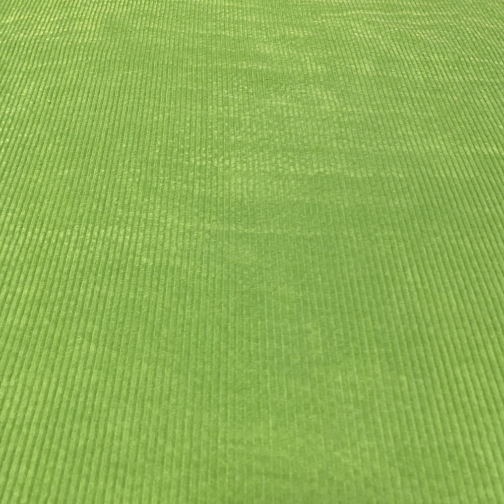 Coton Velours Côtelé Stretch AB11 - Vert Citron Coton Velours Côtelé Stretch AB11 - Vert Citron