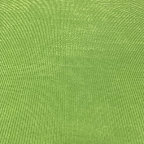 Katoen Corduroy Stretch AB11 - Lime Groen