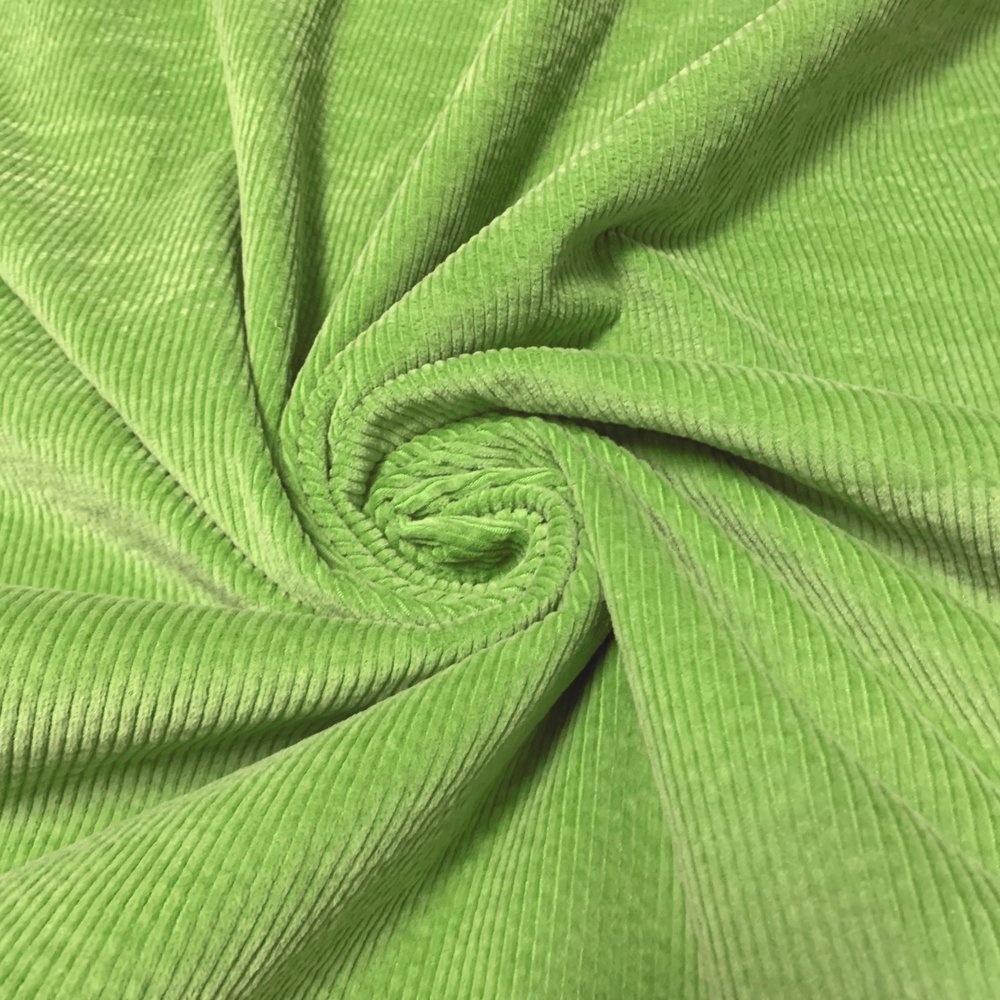 Katoen Corduroy Stretch AB11 - Lime Groen