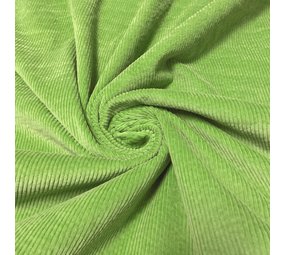 Katoen Corduroy Stretch AB11 - Lime Groen Katoen Corduroy Stretch AB11 - Lime Groen