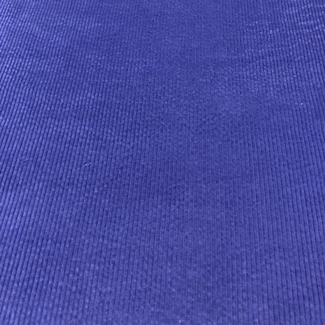 Velours côtelé de coton extensible AB12 - Bleu cobalt Velours côtelé de coton extensible AB12 - Bleu cobalt